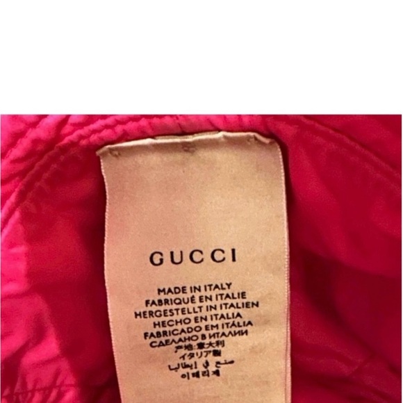 Gucci GG Logo Pink Bucket Hat
